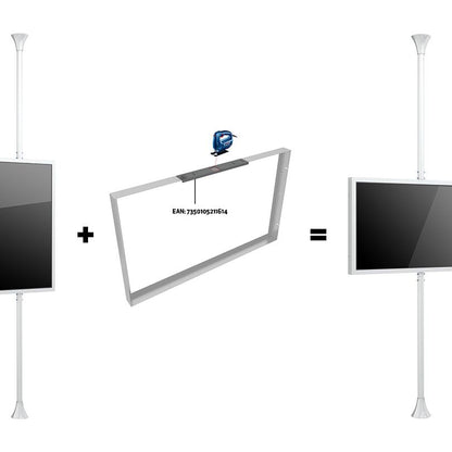 Multibrackets M Pro Series Enclosure 65" Floor to Ceiling Medium White