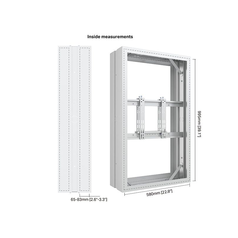 Multibrackets M Pro Series Enclosure 43" High Brightness Frame White