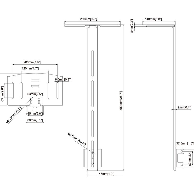 Multibrackets M Pro Series - Camera Shelf Column