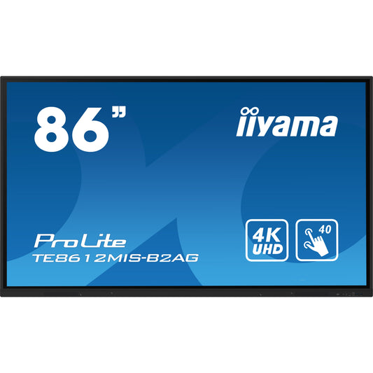 iiyama ProLite TE8612MIS-B2AG 86" 4K Ultra HD Pure-IR Interactive Touchscreen with Android and WiFi