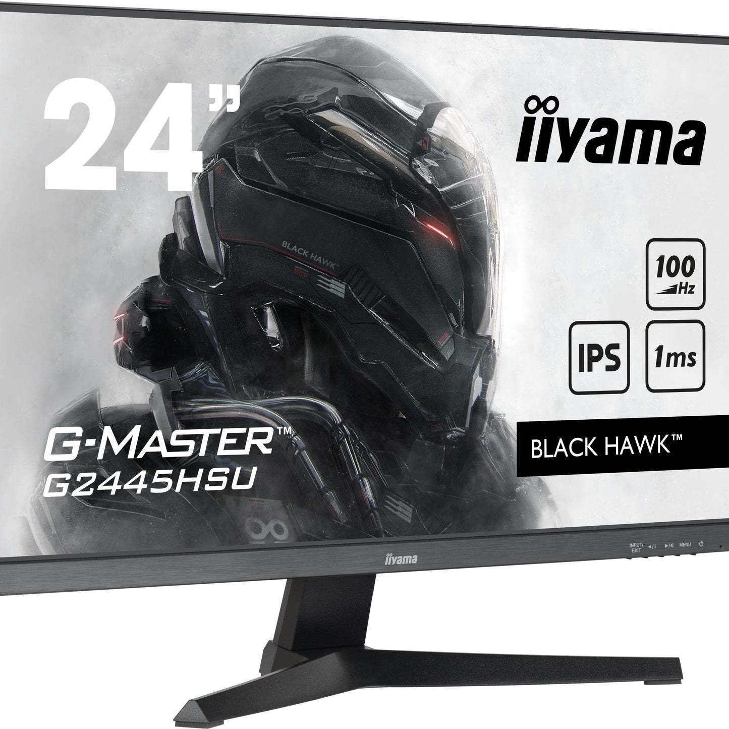 iiyama G-MASTER G2445HSU-B1 24" Monitor with IPS Panel Technology and 1ms MPRT