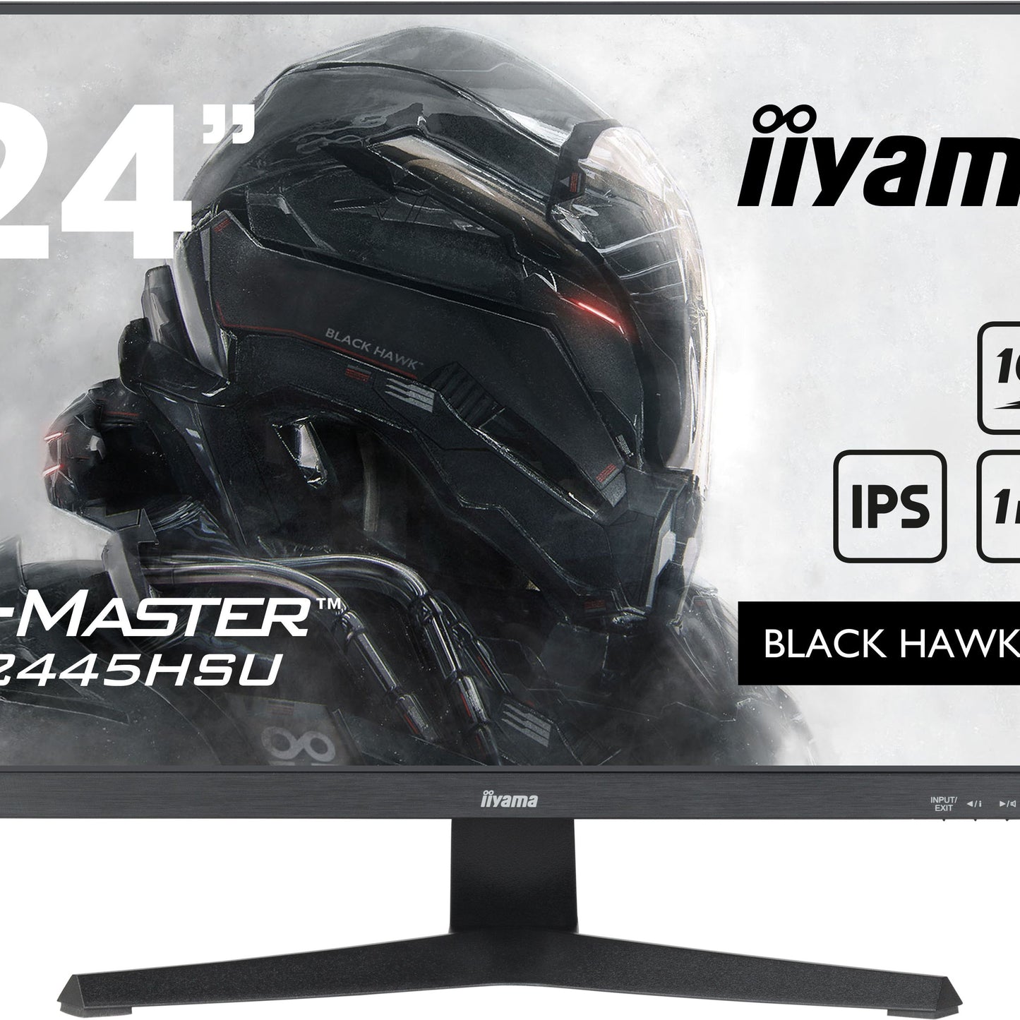 iiyama G-MASTER G2445HSU-B1 24" Monitor with IPS Panel Technology and 1ms MPRT