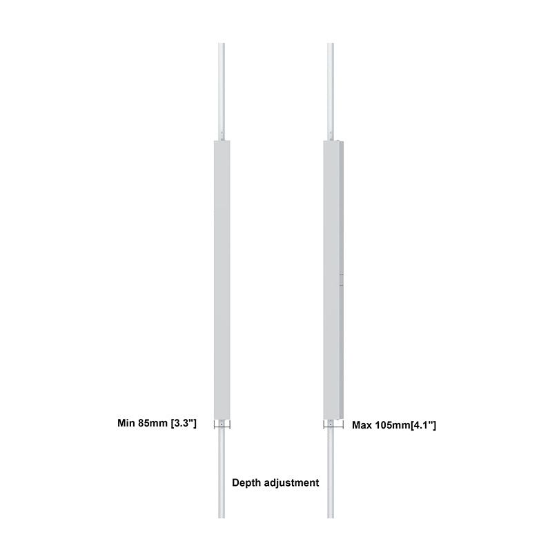 Multibrackets M Pro Series Enclosure 65" Floor to Ceiling Medium White