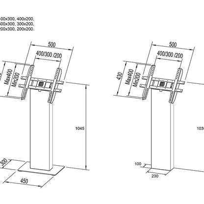 Multibrackets M Pro Series - Kiosk White 15-32" 200/300/400